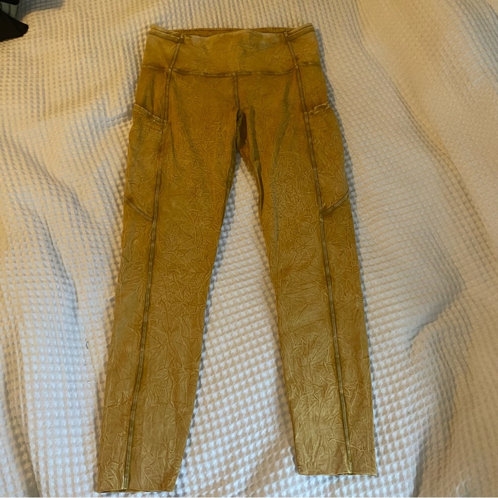 rare yellow lululemon leggings